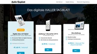 
                            9. Das Digital-Abo des Haller Tagblatts - eZeitung im ...