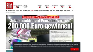 
                            3. Das große WM-Tippspiel - Bild.de