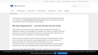 
                            5. Das Kfz-Serviceportal - Und die Suche hat ein Ende