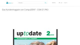 
                            6. Das Kundenmagazin von CompuDENT - CGM Z1.PRO