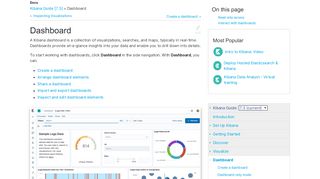 
                            5. Dashboard | Kibana User Guide [7.3] | Elastic