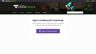 
                            2. Dashboard - Minecraft CurseForge