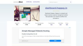 
                            5. Dashboard.happay.in website. Happay | Log in.