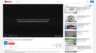 
                            7. DAT RateView - How to do a Lane Rate Search - YouTube