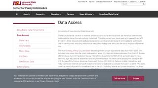 
                            5. Data Access - Center for Policy Informatics - Arizona State ...