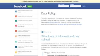 
                            9. Data Policy - facebook.com