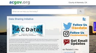 
                            1. Data Sharing Initiative | Alameda County - ACGOV.org