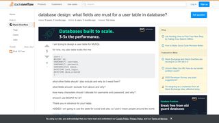 
                            1. database design: what fields are must for a user table in database ...