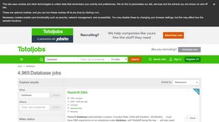 
                            8. Database Jobs, Careers & Recruitment - totaljobs