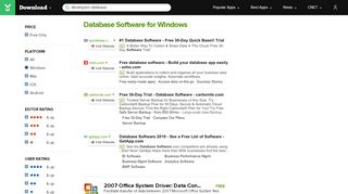 
                            7. Database Software for Windows - Free downloads and reviews ...