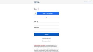 
                            7. Database website - EBSCOhost