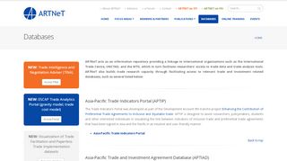 
                            6. Databases | ARTNeT