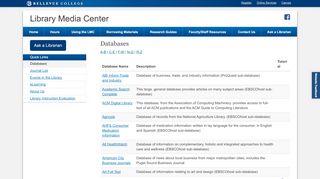 
                            7. Databases :: Library Media Center - Bellevue College