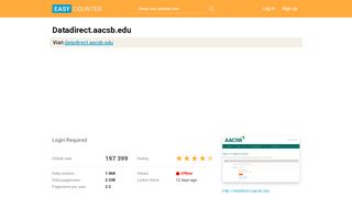 
                            5. Datadirect.aacsb.edu: Login Required - Easy Counter