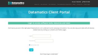 
                            6. Datamatics Client Portal - Datamatics Management Services ...