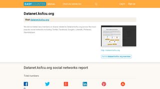 
                            5. Datanet Ksfcu (Datanet.ksfcu.org) full social media ...