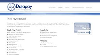 
                            5. Datapay's Core Payroll Services