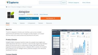 
                            2. datapine Reviews and Pricing - 2019 - Capterra