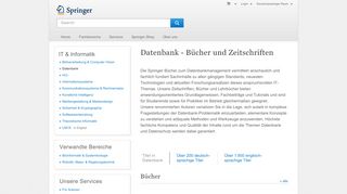 
                            7. Datenbank: Bücher & Zeitschriften | Springer