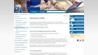 
                            6. Datenbanken (DBIS) - Universitätsbibliothek der LMU - LMU ...