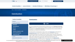 
                            9. Datenbanken – Universitätsbibliothek Erlangen …