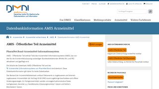 
                            8. Datenbankinformation AMIS Arzneimittel - dimdi.de