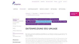 
                            3. Datenmeldung EEG-Umlage - Amprion