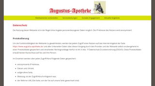 
                            7. Datenschutz - Augustus Apotheke