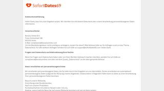 
                            4. Datenschutzhinweise - sofortdates69.com