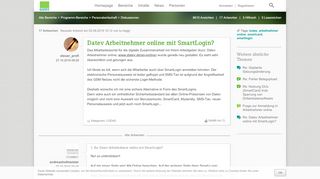 
                            5. Datev Arbeitnehmer online mit SmartLogin? | DATEV-Community