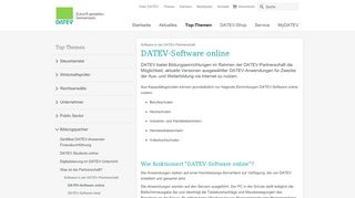 
                            3. DATEV-Software online