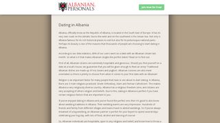 
                            8. Dating in Albania | Albanianpersonals