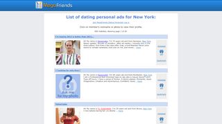 
                            8. Dating Personal ads New York - MegaFriends