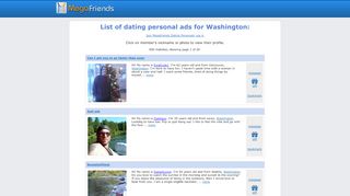 
                            9. Dating Personal ads Washington - MegaFriends