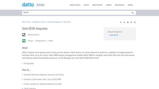 
                            8. Datto BCDR - Datto RMM Online Help!