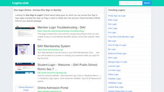 
                            5. Dav login Online - Access Dav Sign in Quickly - Logins.club