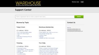 
                            7. Dave Matthews Band Warehouse | Portal