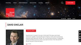 
                            8. David Sinclair | World Science Festival