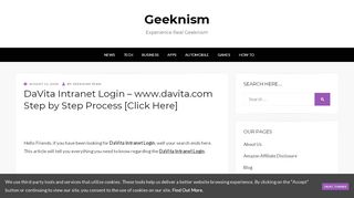 
                            8. DaVita Intranet Login – www.davita.com Step by …