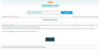 
                            5. DAVITA WIFI LOGIN pdf interview questions and answers ...