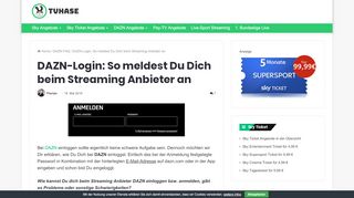 
                            8. DAZN-Login: So meldest Du Dich beim Streaming …