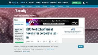 
                            5. DBS to ditch physical tokens for corporate log-in - Finextra