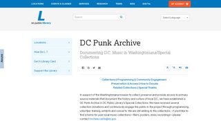 
                            6. DC Punk Archive | District of Columbia Public Library