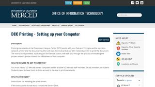 
                            9. DCC Printing - Office of Information Technology - UC Merced