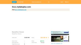 
                            11. Dccc.mylabsplus.com: MyLabsPlus | Pearson - Easy Counter