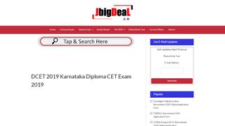 
                            9. DCET 2019 - Karnataka Diploma CET 2019 kea.kar.nic.in