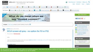 
                            3. DCUI screen all grey - no option for F2 or F12 |VMware ...