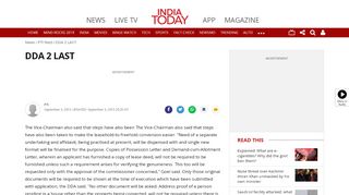 
                            9. DDA 2 LAST - PTI feed News - India Today