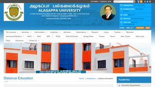 
                            2. DDE - Alagappa University