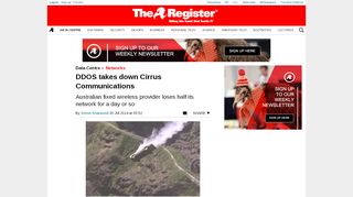 
                            5. DDOS takes down Cirrus Communications • The Register